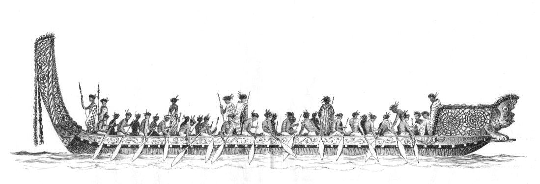 22-Nuova Zelanda-da una stampa del 1774 (Cook)
